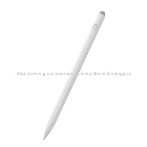 Caneta para iPad com certificação MFi, alta precisão e baixa latência, ideal para uso em estudos.