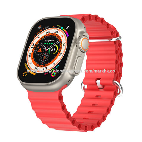 Smartwatch IPS de 2.01" para Android e iOS con monitor de frecuencia cardíaca y oxígeno en sangre, pantalla táctil completa + codificador + botón + sensor de movimiento