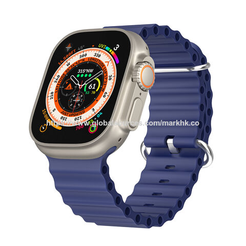 Smartwatch IPS de 2.01" para Android e iOS con monitor de frecuencia cardíaca y oxígeno en sangre, pantalla táctil completa + codificador + botón + sensor de movimiento