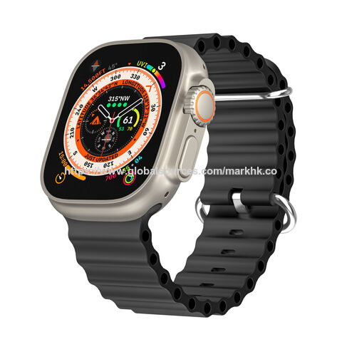 Smartwatch IPS de 2.01" para Android e iOS con monitor de frecuencia cardíaca y oxígeno en sangre, pantalla táctil completa + codificador + botón + sensor de movimiento