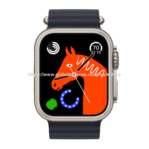 Smartwatch IPS de 2.01" para Android e iOS con monitor de frecuencia cardíaca y oxígeno en sangre, pantalla táctil completa + codificador + botón + sensor de movimiento