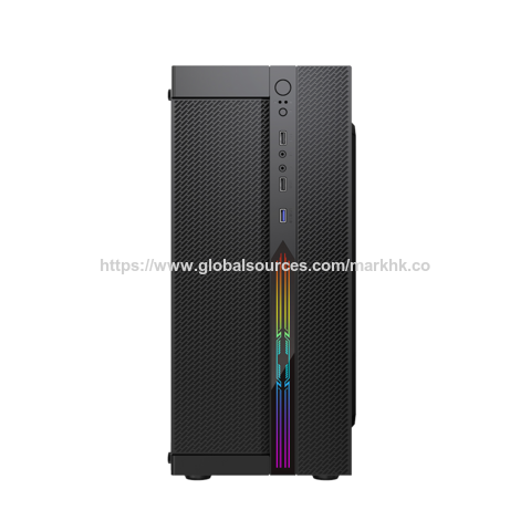 OEM GAMING COMPUTER CASE, Gaming ATX Mid-Tower Computer Case with Front Panel RGB Button, USB 3.2 Type-C and 2X USB 3.0 Ports.