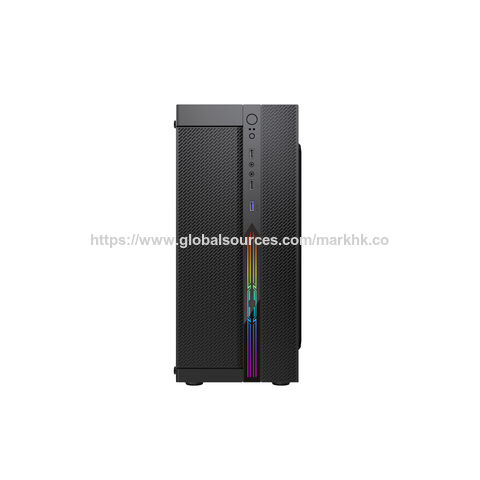 OEM GAMING COMPUTER CASE, Gaming ATX Mid-Tower Computer Case with Front Panel RGB Button, USB 3.2 Type-C and 2X USB 3.0 Ports.
