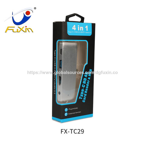 OEM/ODM Adaptador 7 en 1 Premium Hub USB C 4 en 1