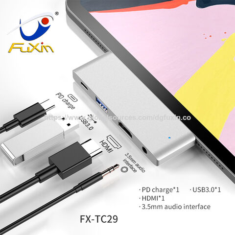 OEM/ODM Adaptador 7 en 1 Premium Hub USB C 4 en 1