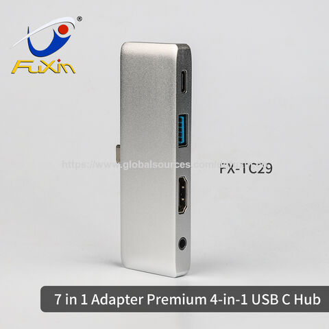 OEM/ODM Adaptador 7 en 1 Premium Hub USB C 4 en 1