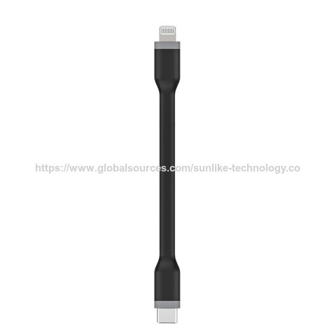 Kabel Bebas Kusut Sunlike, Fleksibel, Cocok dengan Power Bank, untuk Pengisian Daya Ponsel dan Transfer Data, Panjang Pendek