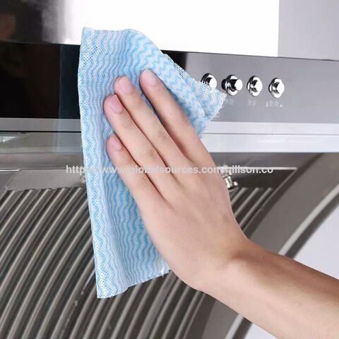 Rollo de toallas de papel de cocina no tejidas reutilizables 2024, trapo perezoso, paño de limpieza de doble uso seco y húmedo