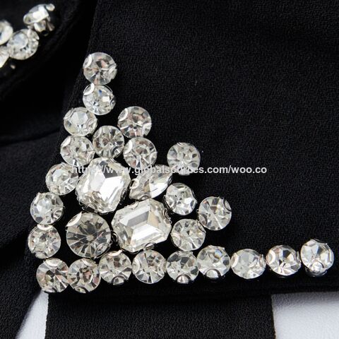Coleira Brilhante com Strass, Disponível em Várias Cores e Designs - Atacado