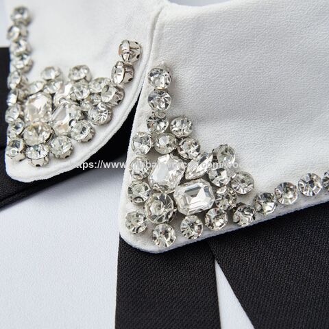 Coleira Brilhante com Strass, Disponível em Várias Cores e Designs - Atacado
