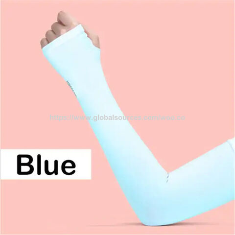 Individuell anpassbare Sublimations-Sonnenschutz-Armstulpen für Damen und Herren, ideal für Outdoor-Sportarten mit UV-Schutz.