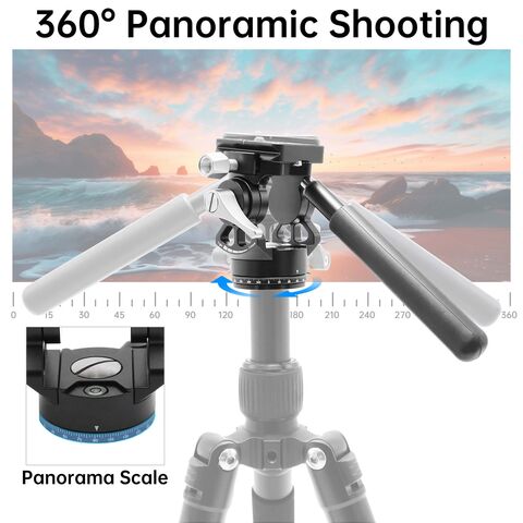 DV01 Zweiachsiger hydraulischer Gimbal-Kopf, tragbar und stabil für Fotografie und Vogelbeobachtung – Professionelle Stabilisierung