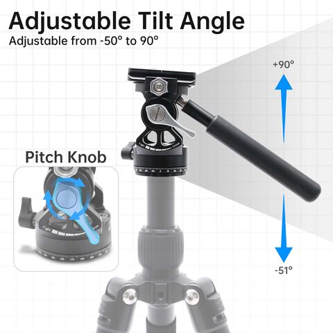 DV01 Zweiachsiger hydraulischer Gimbal-Kopf, tragbar und stabil für Fotografie und Vogelbeobachtung – Professionelle Stabilisierung