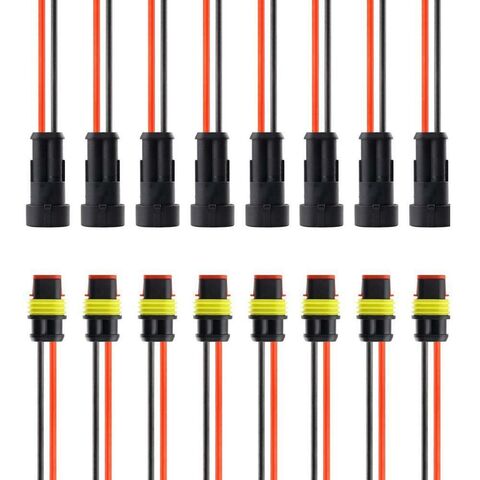 Conector automotriz AMP serie 1P2P3P4P5P6P 14AWG personalizado, enchufe impermeable macho y hembra, cable de alimentación, arnés de cableado