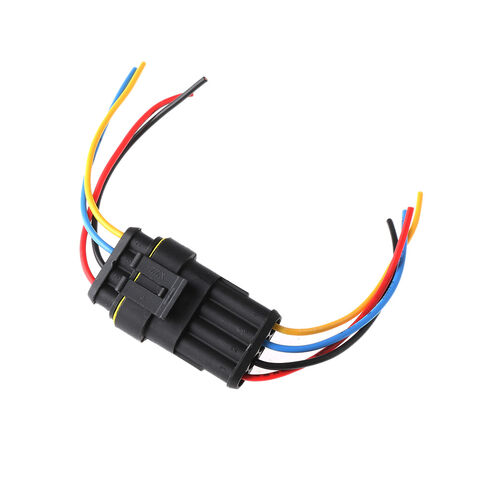 Conector automotriz AMP serie 1P2P3P4P5P6P 14AWG personalizado, enchufe impermeable macho y hembra, cable de alimentación, arnés de cableado