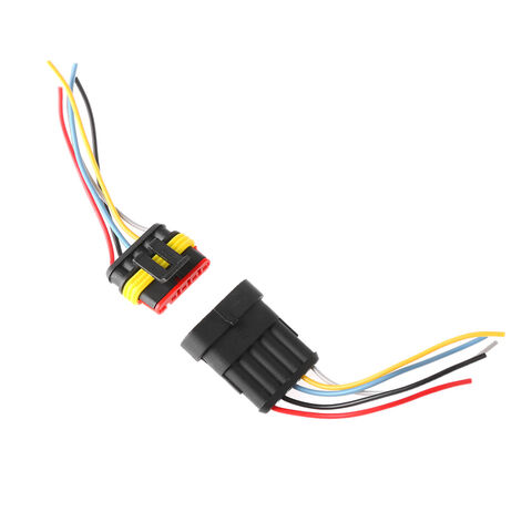 Conector automotriz AMP serie 1P2P3P4P5P6P 14AWG personalizado, enchufe impermeable macho y hembra, cable de alimentación, arnés de cableado