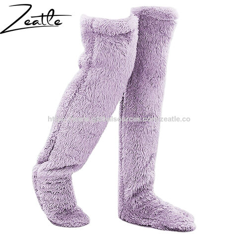 4 Pares De Calcetines De Dormir Muy Suaves Para Mujer - Esponjosos, Cálidos, Perfectos Para Invierno Y Salón