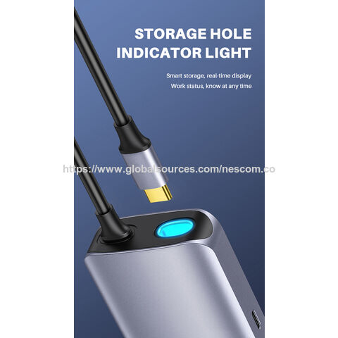 Aluminium Typ C HUB - Typ C Hub zu PD 100W 6 IN 1 USB C Hub mit HDMI für 4K 30Hz, 10Gbps USB3.1. Speicherleitungsfunktion