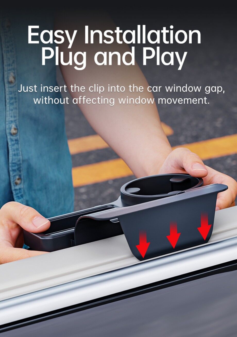 Wholesale 4-in-1 Car Window Organizer With Cup Holder, Phone Slot, Hook ...