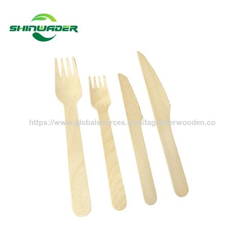 Échantillon Gratuit - Couverts en Bois Naturel Écologiques de Haute Qualité, Sécuritaires pour les Aliments, Vente Directe d'Usine