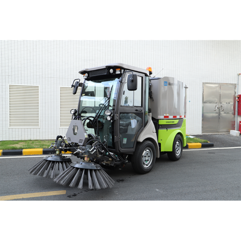 ROAD SWEEPER 道路清掃車 frankonia Automatic Cleaning Forklift Road Sweeper Brushes - Road