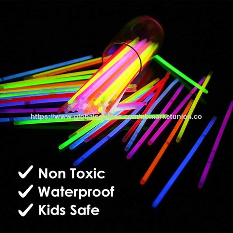 100 Pack Glow In The Dark Luminous Sticks Party Play Fun DIY Bracelets Necklaces For Kids Adults