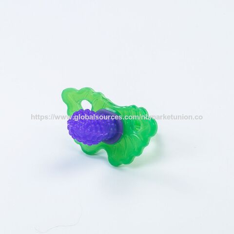 Mainan Gigitan Bayi Silikon Bentuk Buah Berry, Dot Penghilang Sakit Tumbuh Gigi untuk Bayi dan Balita