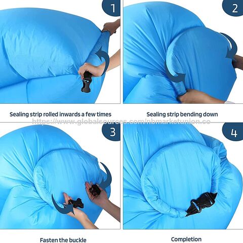 Inflatable Lounger Portable Lazy Air Couch Chair Beach Camping Hammock Bed Home Outside Cool Gifts