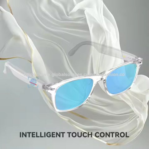 Lunettes intelligentes 2025 avec interprétation multilingue en temps réel (plus de 100 langues), écran couleur, écoute de musique et réponse aux questions