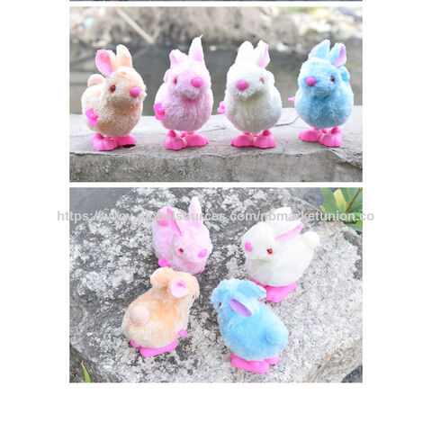 Conejo de Cuerda de Peluche, Pollo Saltando, Adorno de Pascua, Decoración, Juguetes de Regalo para Fiesta al por mayor
