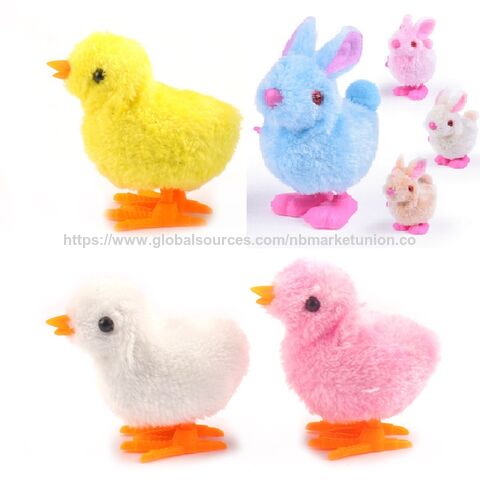 Conejo de Cuerda de Peluche, Pollo Saltando, Adorno de Pascua, Decoración, Juguetes de Regalo para Fiesta al por mayor