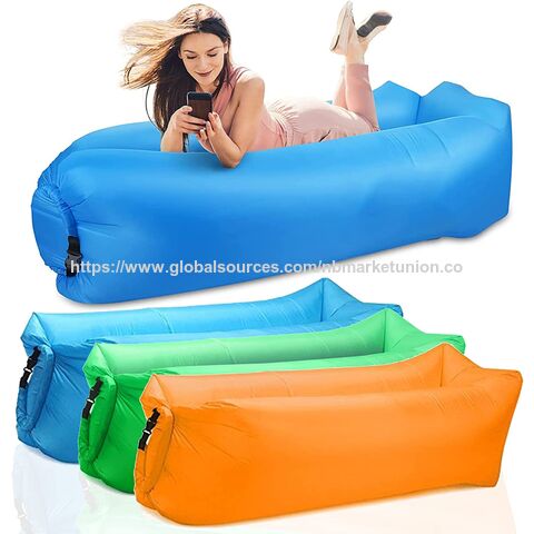 Inflatable Lounger Portable Lazy Air Couch Chair Beach Camping Hammock Bed Home Outside Cool Gifts