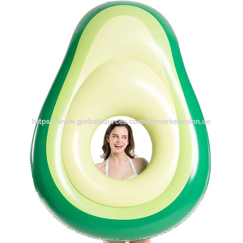 Flotador Hinchable de Aguacate para Piscina con Pelota, Diversión Acuática, Grande, para Fiestas de Verano en la Playa - Juguetes de Natación
