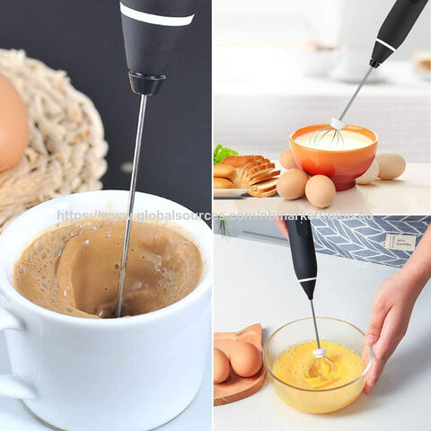 Batedor de Leite Portátil Ajustável em Aço Inoxidável para Café, Chocolate e Milkshake