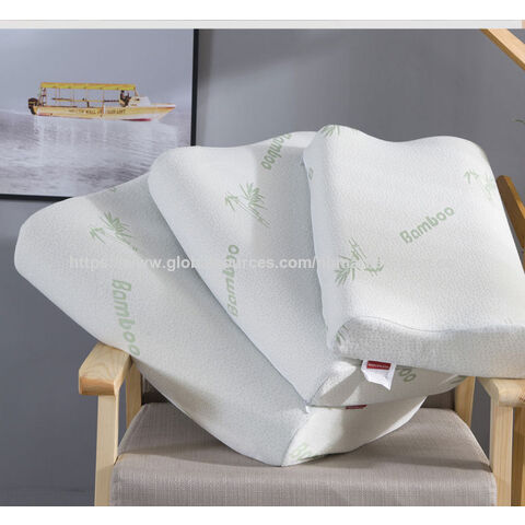 Almofada de Espuma Viscoelástica - Tamanho Padrão - Ventilada, Almofadas Premium para Cama com Capa de Bambu Lavável, Suporte Ortopédico para Dormir