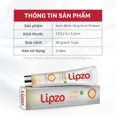 معجون أسنان Lipzo Gum Sensitive Protect للاستخدام المنزلي، 110 جرام، من الشركة المصنعة