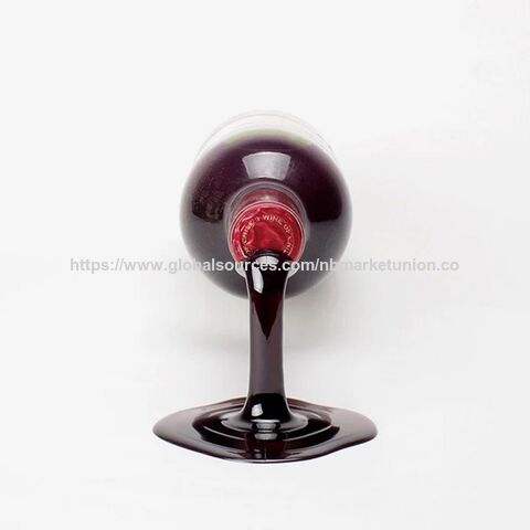 Soporte para Botella de Vino Derramado, Gadget Decorativo y Divertido para Exhibición de Vino, Centro de Mesa para el Hogar y la Cocina