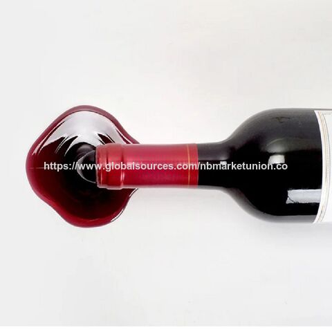 Soporte para Botella de Vino Derramado, Gadget Decorativo y Divertido para Exhibición de Vino, Centro de Mesa para el Hogar y la Cocina
