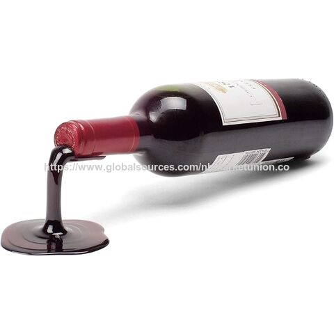 Soporte para Botella de Vino Derramado, Gadget Decorativo y Divertido para Exhibición de Vino, Centro de Mesa para el Hogar y la Cocina