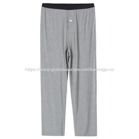 Promoção de Verão: Conjunto de Pijama Masculino de Bambu Fino e Confortável - Aproveite!