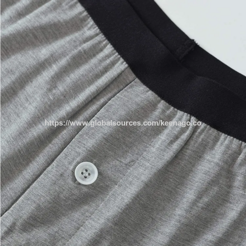 Promoção de Verão: Conjunto de Pijama Masculino de Bambu Fino e Confortável - Aproveite!