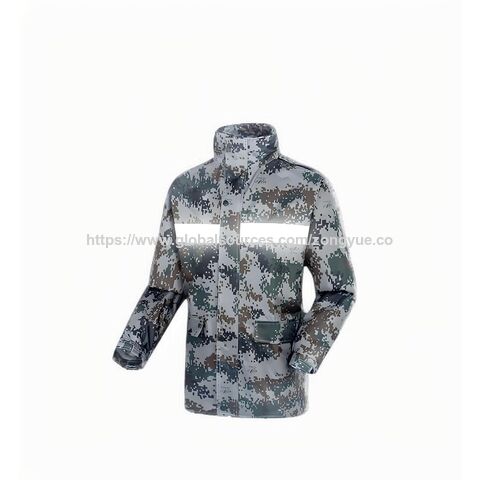Großhandel Camouflage Regenanzug Reflektierendes Regenjacke und Hose Set Wasserdichter reflektierender Radfahranzug