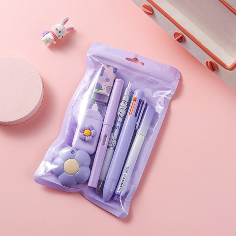 Set de Papelería con Colores Degradados para Estudiantes, Papelería Mini para Estudiantes de Secundaria, Pequeño Regalo