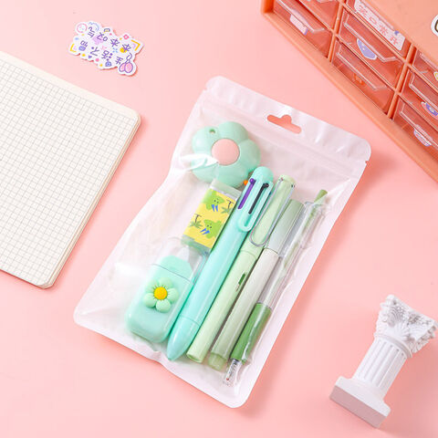 Set de Papelería con Colores Degradados para Estudiantes, Papelería Mini para Estudiantes de Secundaria, Pequeño Regalo