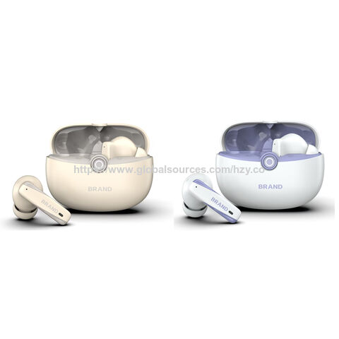 Écouteurs OEM pour Téléphone Portable avec Micro Quad ENC, Casque Bluetooth 6.0 Intra-auriculaire Adapté pour l'Entraînement, le Yoga, le Sommeil
