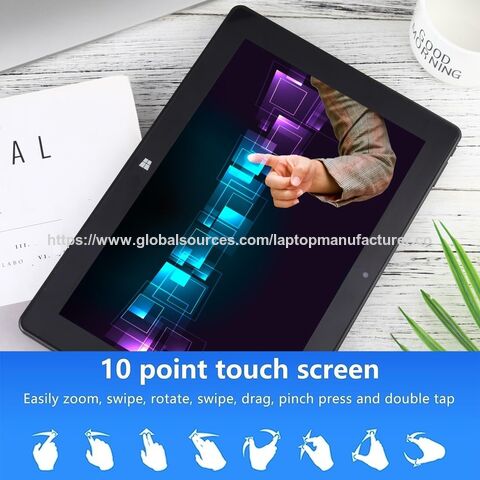 Tablet Windows 11 de 10.1" con precio de fábrica, CPU Intel Celeron N4120 de cuatro núcleos, 8GB de RAM, 128GB de almacenamiento, pantalla táctil IPS HD, Tablet Windows para empresas