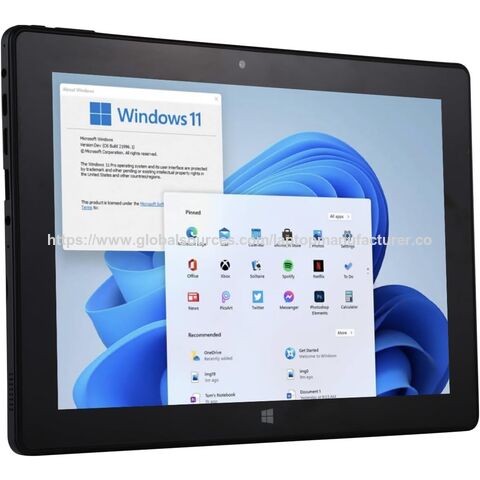 Tablet Windows 11 de 10.1" con precio de fábrica, CPU Intel Celeron N4120 de cuatro núcleos, 8GB de RAM, 128GB de almacenamiento, pantalla táctil IPS HD, Tablet Windows para empresas