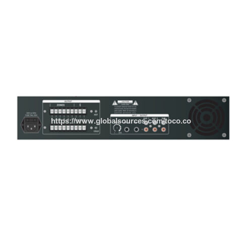 Amplificador de PA de 650W con Salida de Línea de 100V, Impedancia de 4-16 Ohm y Procesamiento de Señal de Audio Integrado para Sistemas de Megafonía