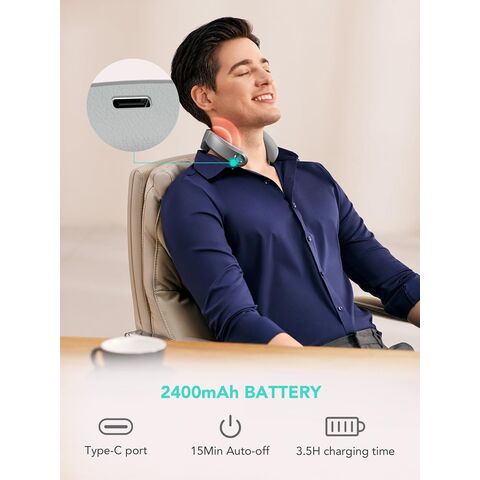 SKG Alat Pijat Leher untuk Pereda Nyeri, Jaringan Dalam 9D Portabel Tanpa Kabel Elektrik, Hadiah Pijat Leher untuk Pria G7 PRO-MAX