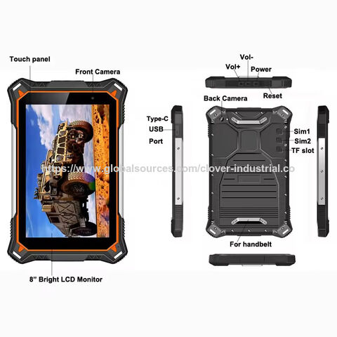 Robustes 4G 8-Zoll 2.0GHz Android Industrie-Tablet für Bergbau und Militär